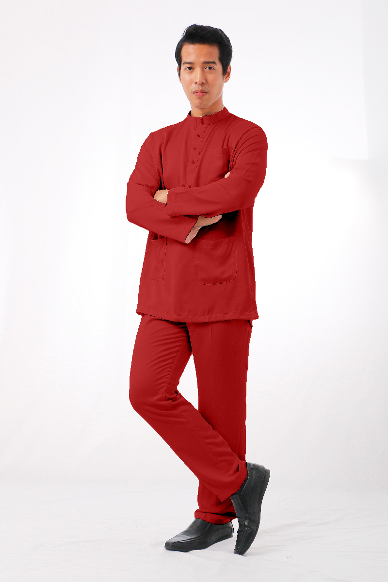 MIKAIL BAJU MELAYU MODEN -RED