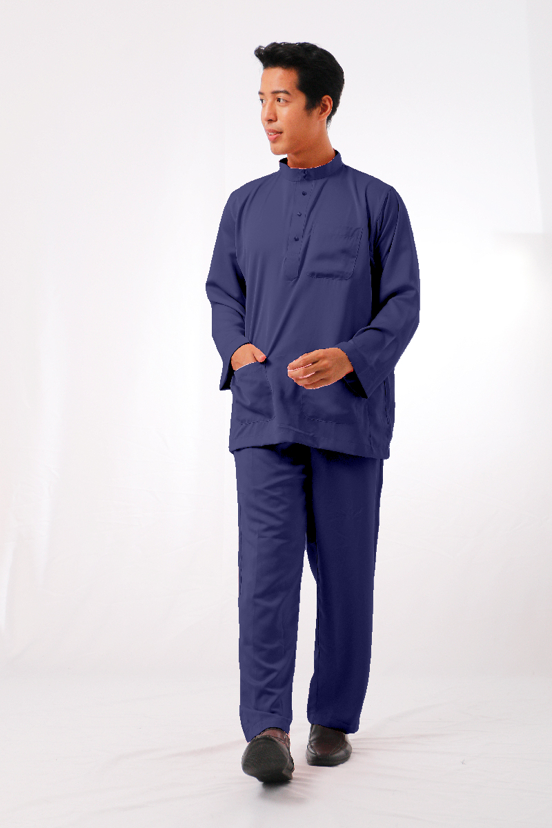 MIKAIL BAJU MELAYU MODERN - ROYAL BLUE