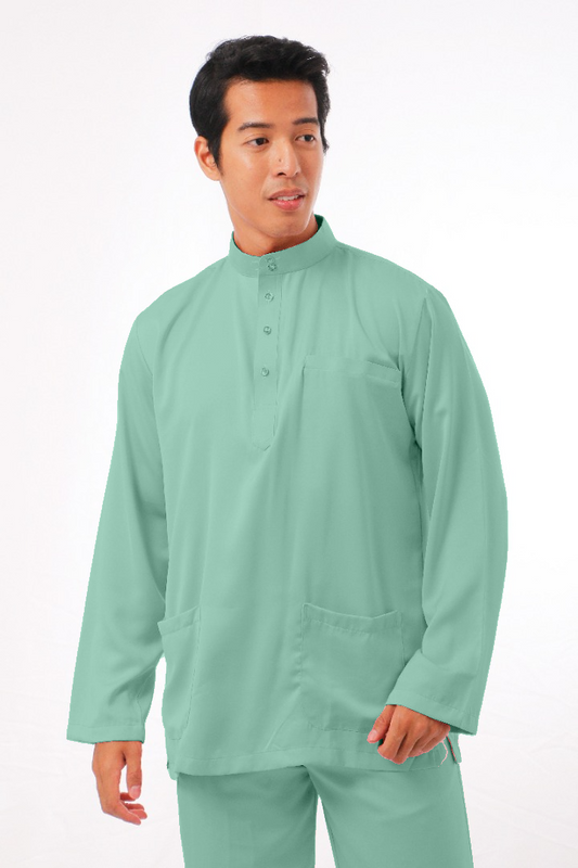 MIKAIL BAJU MELAYU MODERN - LIGHTCYAN