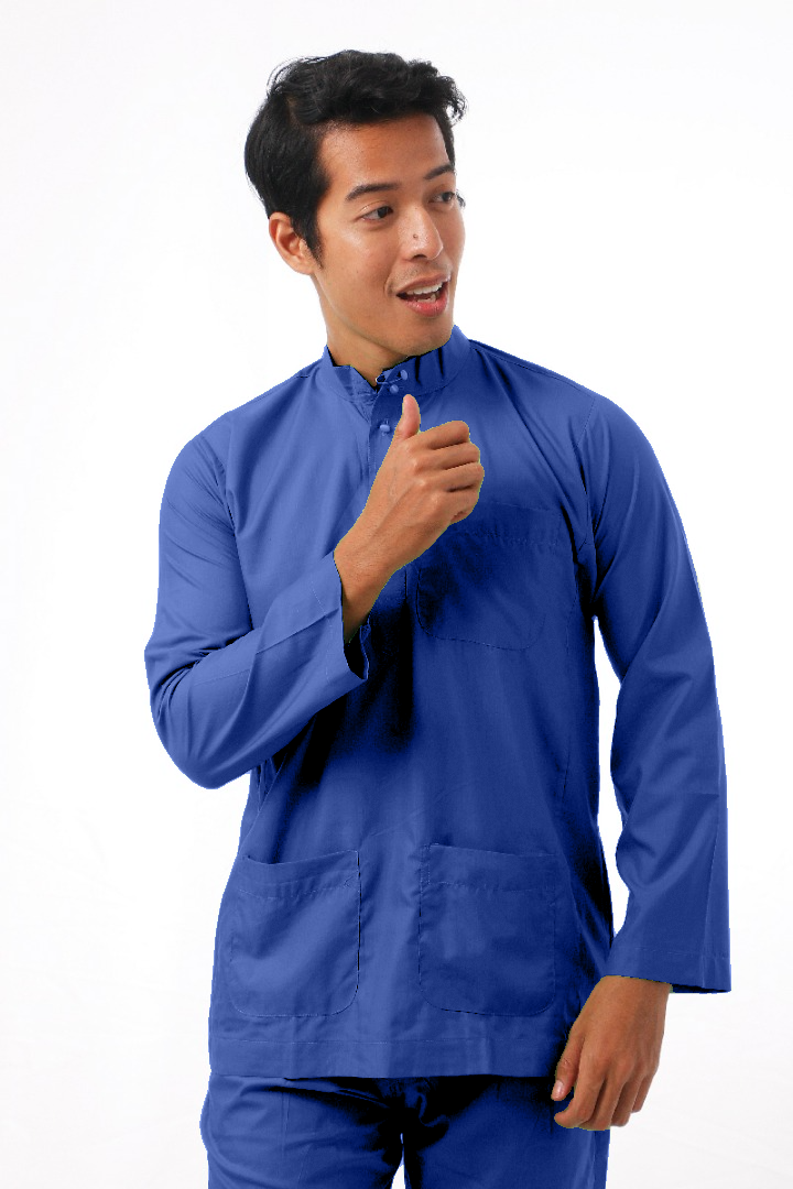 MIKAIL BAJU MELAYU MODEN -NAVY