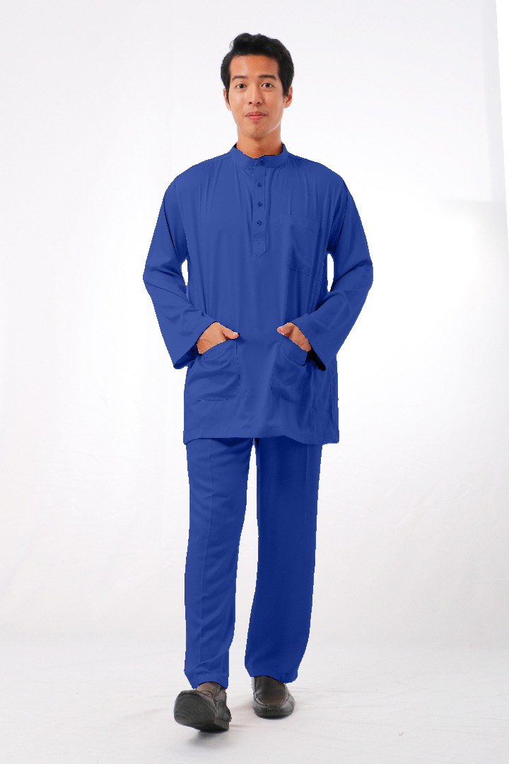 MIKAIL BAJU MELAYU MODEN -NAVY