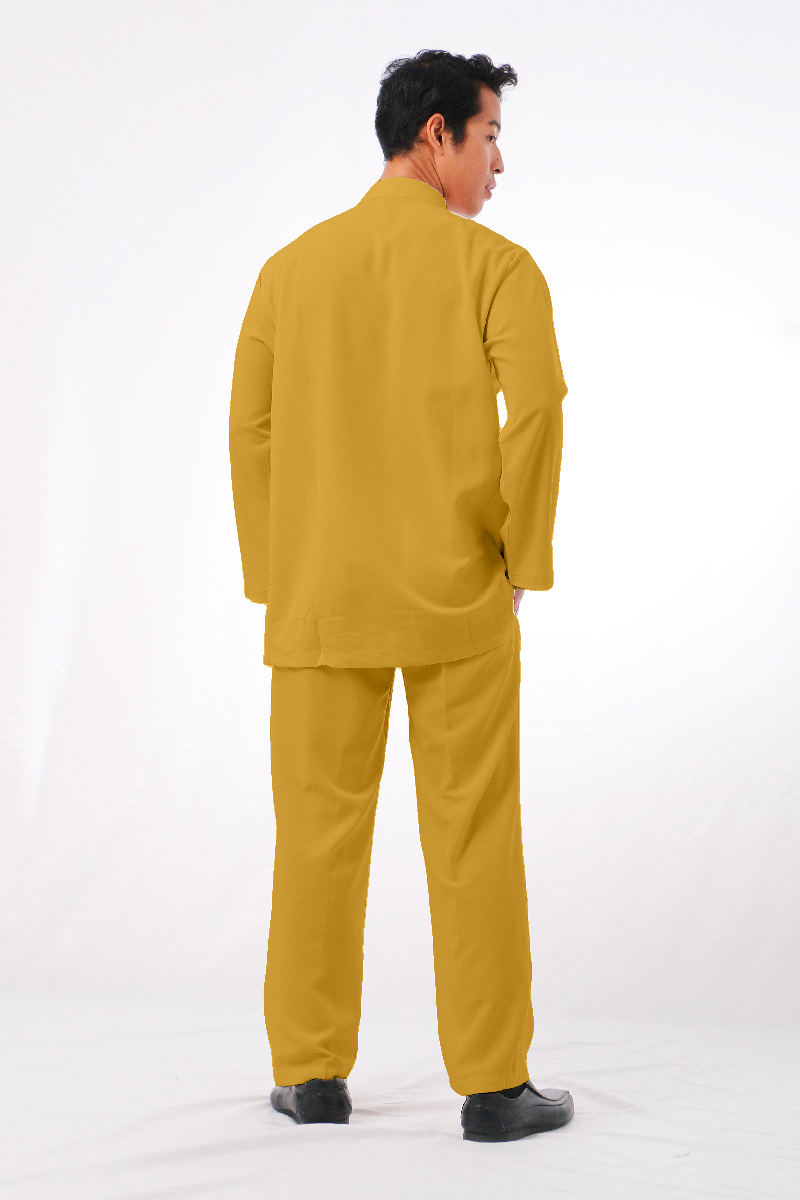 MIKAIL BAJU MELAYU MODERN -MUSTARD