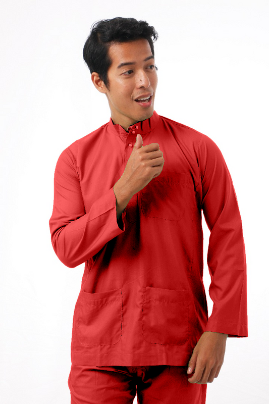 MIKAIL BAJU MELAYU MODEN -RED